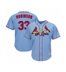 Youth St. Louis Cardinals #33 Drew Robinson Replica Light Blue Alternate Cool Base Baseball Jersey