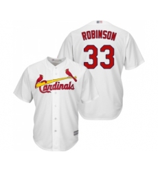 Youth St. Louis Cardinals #33 Drew Robinson Replica White Home Cool Base Baseball Jersey