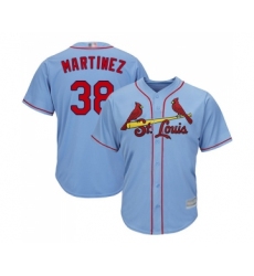 Youth St. Louis Cardinals #38 Jose Martinez Replica Light Blue Alternate Cool Base Baseball Jersey