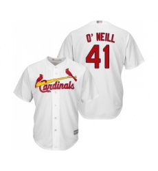 Men's St. Louis Cardinals #41 Tyler O Neill Replica White Home Cool Base Baseball Jersey