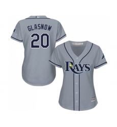 Women's Tampa Bay Rays #20 Tyler Glasnow Replica Grey Road Cool Base Baseball Jersey