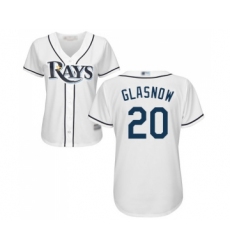 Women's Tampa Bay Rays #20 Tyler Glasnow Replica White Home Cool Base Baseball Jersey