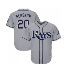 Youth Tampa Bay Rays #20 Tyler Glasnow Replica Grey Road Cool Base Baseball Jersey