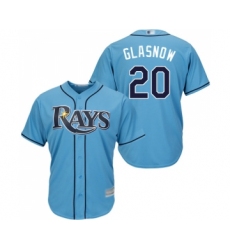 Youth Tampa Bay Rays #20 Tyler Glasnow Replica Light Blue Alternate 2 Cool Base Baseball Jersey
