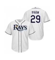 Youth Tampa Bay Rays #29 Tommy Pham Replica White Home Cool Base Baseball Jersey