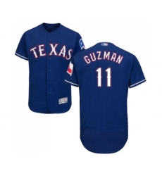 Men's Texas Rangers #11 Ronald Guzman Royal Blue Alternate Flex Base Authentic Collection Baseball Jersey