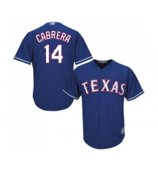 Youth Texas Rangers #14 Asdrubal Cabrera Replica Royal Blue Alternate 2 Cool Base Baseball Jersey