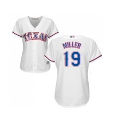 Women's Texas Rangers #19 Shelby Miller Replica White Home Cool Base Baseball Jersey