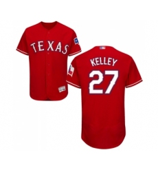 Men's Texas Rangers #27 Shawn Kelley Red Alternate Flex Base Authentic Collection Baseball Jersey
