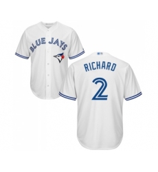 Youth Toronto Blue Jays #2 Clayton Richard Replica White Home Baseball Jersey