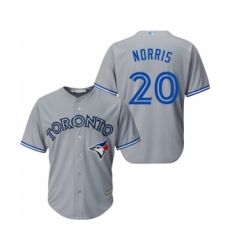 Youth Toronto Blue Jays #20 Bud Norris Replica Grey Road Baseball Jersey