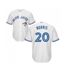 Youth Toronto Blue Jays #20 Bud Norris Replica White Home Baseball Jersey