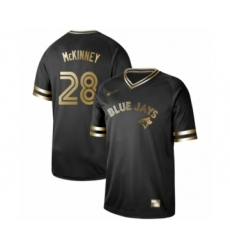 Men's Toronto Blue Jays #28 Billy McKinney Authentic Black Gold Fashion Baseball Jersey