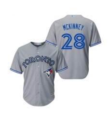 Youth Toronto Blue Jays #28 Billy McKinney Replica Grey Road Baseball Jersey