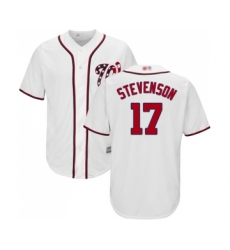 Men's Washington Nationals #17 Andrew Stevenson Replica White Home Cool Base Baseball Jersey