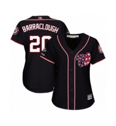 Women's Washington Nationals #20 Kyle Barraclough Authentic Navy Blue Alternate 2 Cool Base 2019 World Series Champions Baseball Jersey