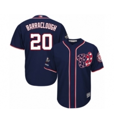 Youth Washington Nationals #20 Kyle Barraclough Authentic Navy Blue Alternate 2 Cool Base 2019 World Series Champions Baseball Jersey