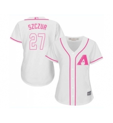 Women's Arizona Diamondbacks #27 Matt Szczur Replica White Fashion Baseball Jersey