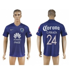 America #24 O.Peralta Blue Soccer Club Jersey