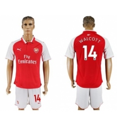 Arsenal #14 Walcott Home Soccer Club Jersey