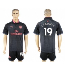 Arsenal #19 S.Cazorla Sec Away Soccer Club Jersey