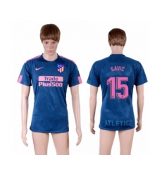 Atletico Madrid #15 Savic Sec Away Soccer Club Jersey