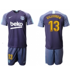 Barcelona #13 Cillessen Blue Soccer Club Jersey