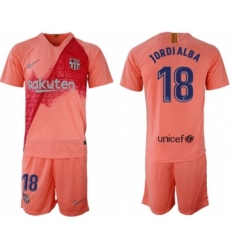 Barcelona #18 Jordi Alba Third Soccer Club Jersey