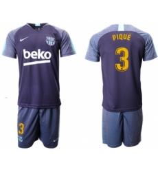 Barcelona #3 Pique Blue Soccer Club Jersey