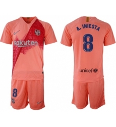 Barcelona #8 A.Iniesta Third Soccer Club Jersey