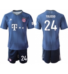 Bayern Munchen #24 Tolisso Third Soccer Club Jersey