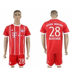 Bayern Munchen #28 Badstuber Home Soccer Club Jersey