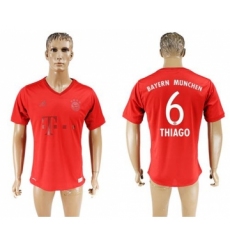 Bayern Munchen #6 Thiago Marine Environmental Protection Home Soccer Club Jersey