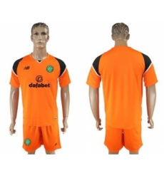 Celtic Blank Orange Goalkeeper Soccer Club Jersey