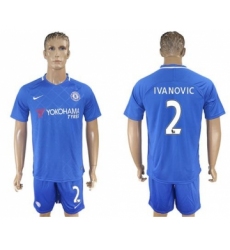 Chelsea #2 Ivanovic Home Soccer Club Jersey