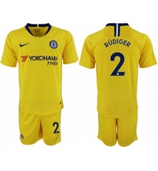 Chelsea #2 Rudiger Away Soccer Club Jersey