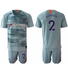 Chelsea #2 Rudiger Third Soccer Club Jersey