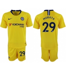 Chelsea #29 Morata Away Soccer Club Jersey