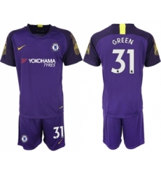 Chelsea #31 Green Purple Goalkeeper Soccer Club Jersey