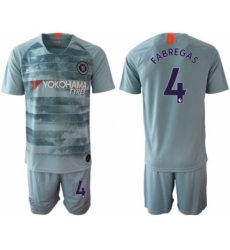 Chelsea #4 Fabregas Third Soccer Club Jersey