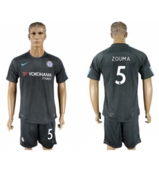 Chelsea #5 Zouma Black Soccer Club Jersey