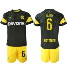 Dortmund #6 Delaney Away Soccer Club Jersey