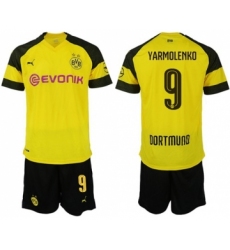 Dortmund #9 Yarmolenko Home Soccer Club Jersey