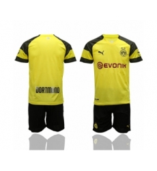 Dortmund Blank Home Soccer Club Jersey