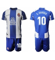Espanyol #10 S.Darder Home Soccer Club Jersey