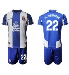 Espanyol #22 M.Hermoso Home Soccer Club Jersey