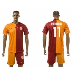 Galatasaray SK #11 Podolski Home Soccer Club Jersey