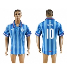 Guadalajara #10 Lopez Blue Soccer Club Jersey