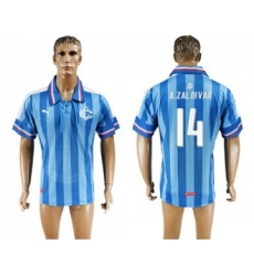 Guadalajara #14 A.Zaldivar Blue Soccer Club Jersey
