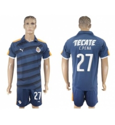 Guadalajara #27 C.Pena Away Soccer Club Jersey